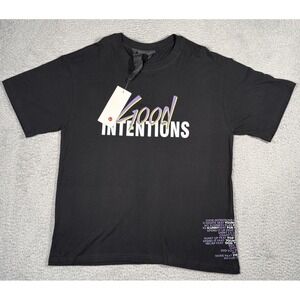 Vlone X Nav Good Intentions Tshirt Mens Large Black Purple Hip Hop Authentic NWT